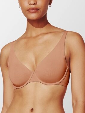 Thirdlove Microfiber Unlined Underwire Bra Taupe 36H